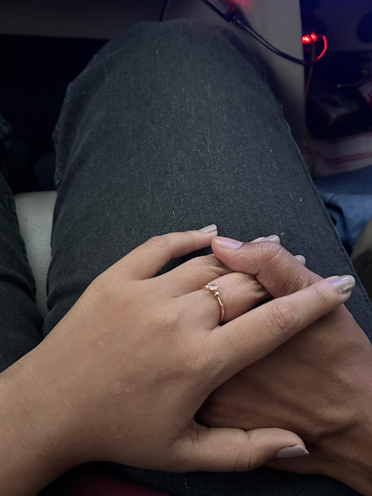 Holding hands
